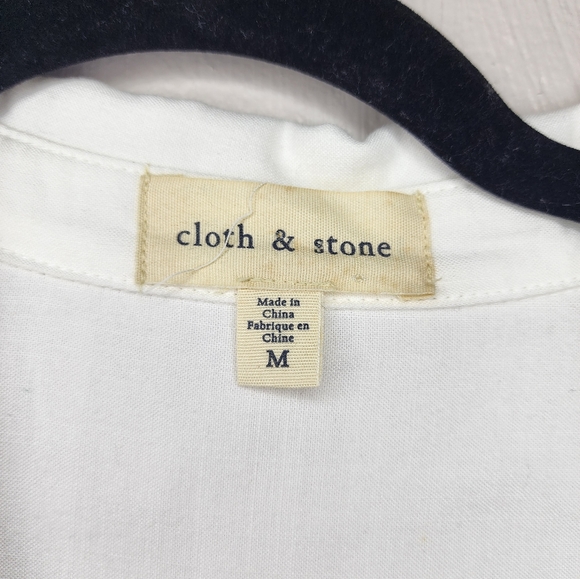 Cloth & Stone Long Sleeve Button Front Collared Coordinating Lyocell Shirt - Picture 4 of 6